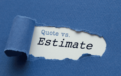Estimates vs Quotes – what’s the difference?